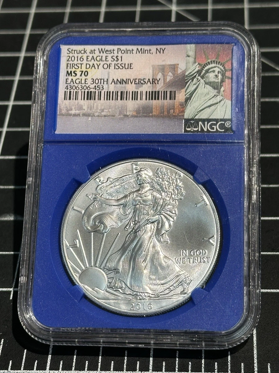 American Eagle MS 70 Graded 2016 Silver Bullion Coins for sale | eBay