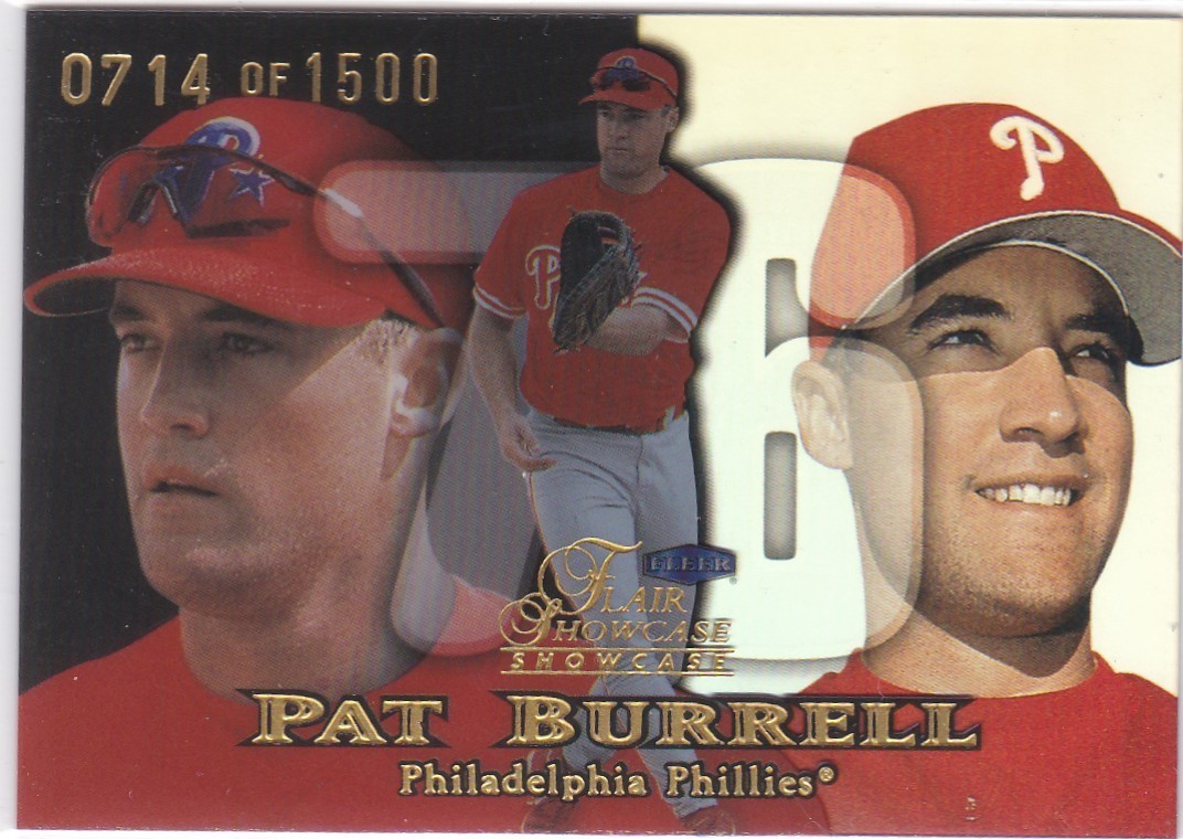 1999 Flair Showcase Row 1 Seat 23 Pat Burrell Phillies /1500 Free Shipping!