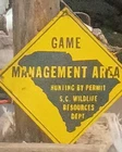 South Crolina game management rare pre dnr era made of thick metal not tin or i