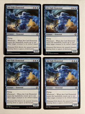 4x Mtg D&D Forgotten Realms Air-Cult Elemental NM/M Magic The Gathering