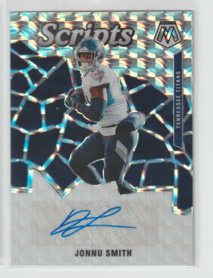 Jonnu Smith 2020 Panini Mosaic Scripts Prizm Auto #S35 Tennessee Titans