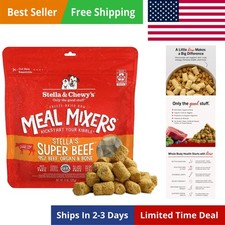 Freeze-Dried Raw Beef Meal Mixers- Dog Food Topper and Mixer - Made with 95 ...