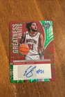 Emanuel Sharp 2024-25 Bowman Best Greatness Green Mini Diamond Auto Houston /99