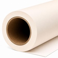 Ivorine Beige Cream Seamless Paper Backdrop, 53 in x 16.4 ft