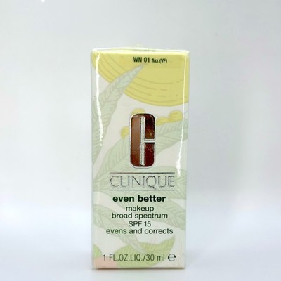 Clinique Even Better Makeup WN 01 Flax 1 fl oz/30 ml Brand New