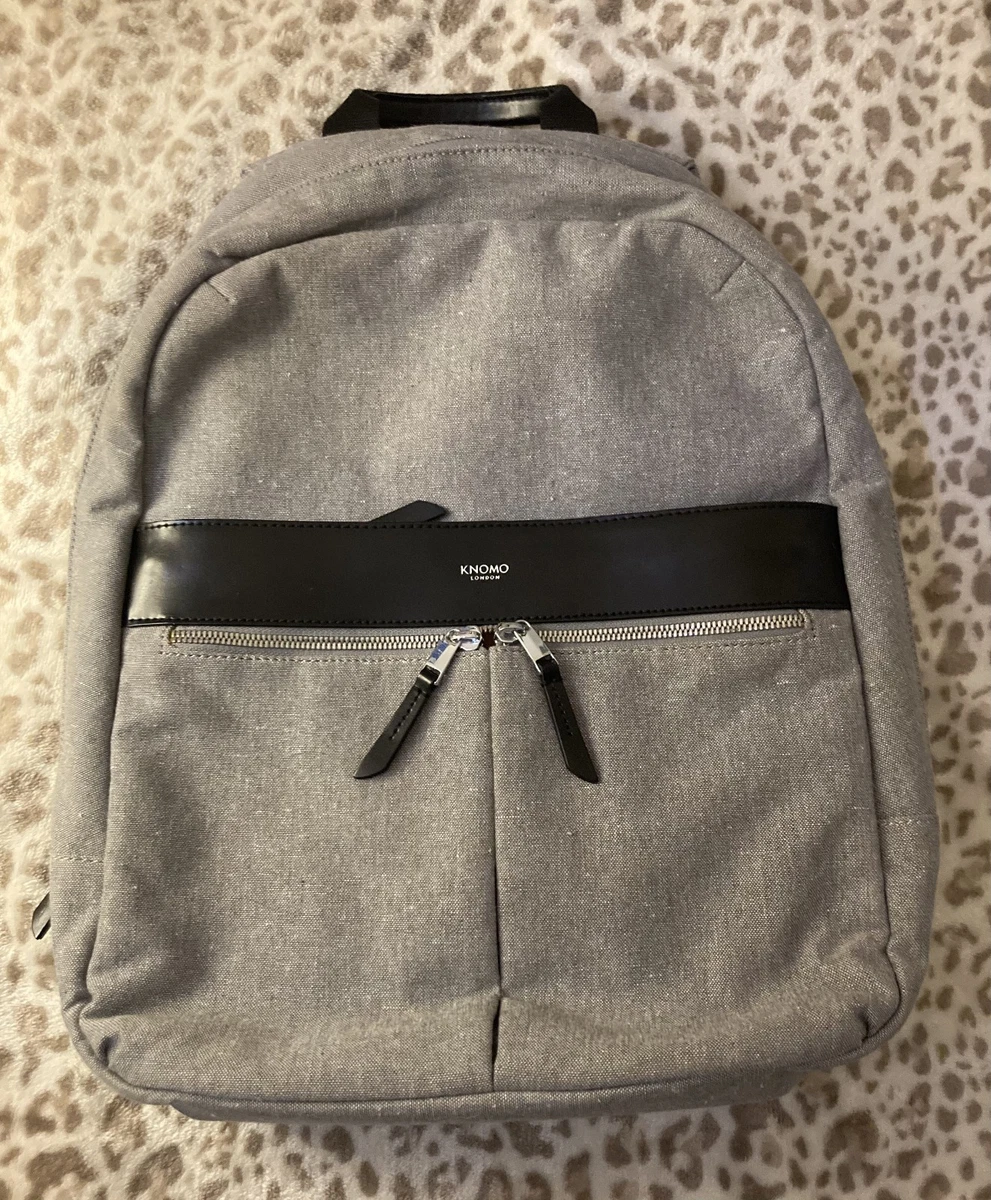Knomo London Harewood Convertible Backpack Tote Grey Glen Plaid 15\