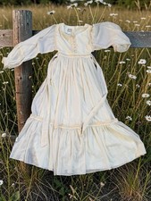 Vintage Gunne Sax Dress Jessica McClintock Prairie Lace Romantic Cream Ivory