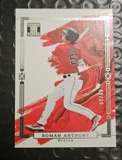 ROMAN ANTHONY Panini Impeccable 2024 /80 #12 Boston Red Sox MLB Baseball Card