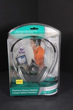 Logitech Premium Stereo Headset PC Headphones Noise Canceling Mic New Sealed h3