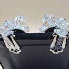 Vintage Laguna Crystal Earrings Waterfall Cluster, Estate Signed, 1950s — photo 3