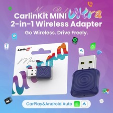 CarlinKit Wireless CarPlay Adapter Mini 5 Pro/Ultra Auto Connect Plug  Play