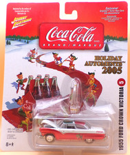 1955 Ford Crown Victoria... Coca-cola Holiday 2005..johnny Lightning...164