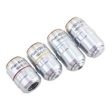195 Finite Flat-field Achromatic Objective Lens 4X-100X f Biological Microscope