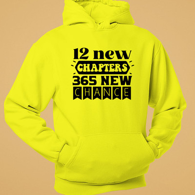 12 neue Kapitel 365 neue Chancen Hoodie Neustart Neujahr Motivationsgeschenk