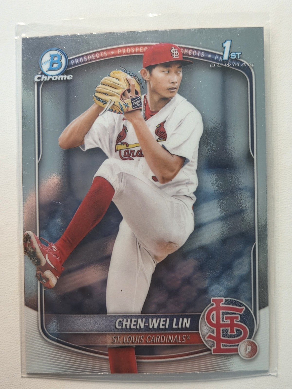2025 Bowman Chrome 1st Chen-Wei Lin BCP-141 Cardinals