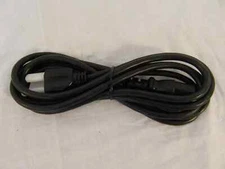 Well Shin WS-001F 10A 125V Black Three Prong Computer / Appliance 7' Power Cord