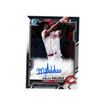 2021 Bowman Chrome 1st ROOKIE SP MALVIN VALDEZ AUTO RC! Cincy Reds STAR
