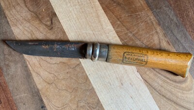 Vintage Opinel France Carbone Folding Blade Pocket Knife No. 8