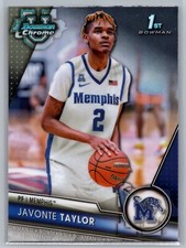 Javonte Taylor Base Memphis 2023-24 Bowman University Chrome Basketball