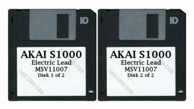 Akai S1000 Set of Two Floppy Disks Electric Lead MSV11007