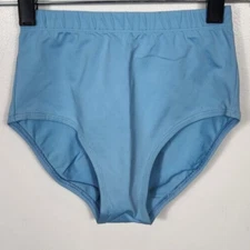 Danskin Team Girls Size Medium (8-10) Col Blue Heavyweight Trunks NWT