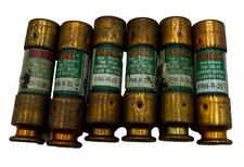 LOT OF 6 ASSORTED FUSES FUSETRON FRN-R-25, FRN-R-20, FRN-R-30 DUAL ELEMENT TIME  
