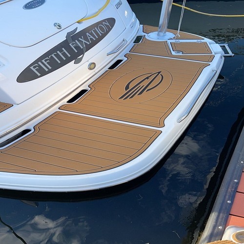 2010 Chaparral 256 SSI Swim Platform Cockpit Boat EVA Foam Teak Deck Floor Pad- - Foto 3 di 24