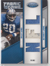 2011 Certified Fabric of the Game NFL Die Cut Prime #69 Billy Sims 01/15