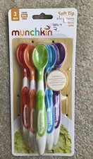 Munchkin Soft-Tip Infant Spoon-Easy Grip Handles-6 Count - Ages 3m 