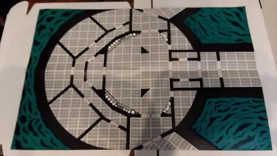 Villains And Vigilantes Top Secret DC Heroes Map - Incomplete MAP ONL