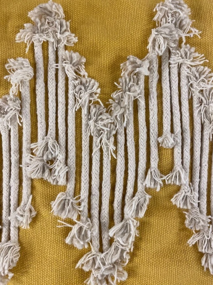 Rizzy Home 20" x 20" Gold/Natural Euro Pillow Case cover- NWT - Image 2 of 4