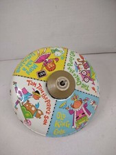 Chein Spinning Tin Toy Top Nursery Rhymes Antique VTG Made In USA 1940'S NO TOP