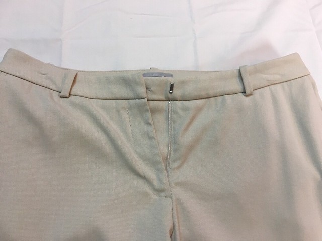 Straight Leg Pants H&M Pants 10 Slim Leg Casual Beige Trousers | eBay