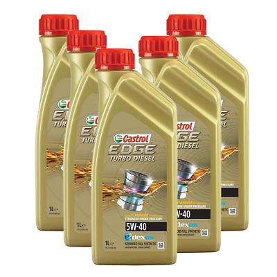 5L CASTROL EDGE TURBO DIESEL 5W-40 TITANIUM VW 505 00 505 01 5x 1 Liter MB