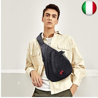 Borsa Tracolla Uomo Fuaihui - Marsupio Impermeabile Leggero, 4 Scomparti, Per Sport E Uso Quotidiano - Foto 7