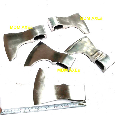 LOT Of 5 x MDM CUSTOM HAND MADE TOMAHAWK VIKING HATCHET BEARED CAMPING AXE HEAD