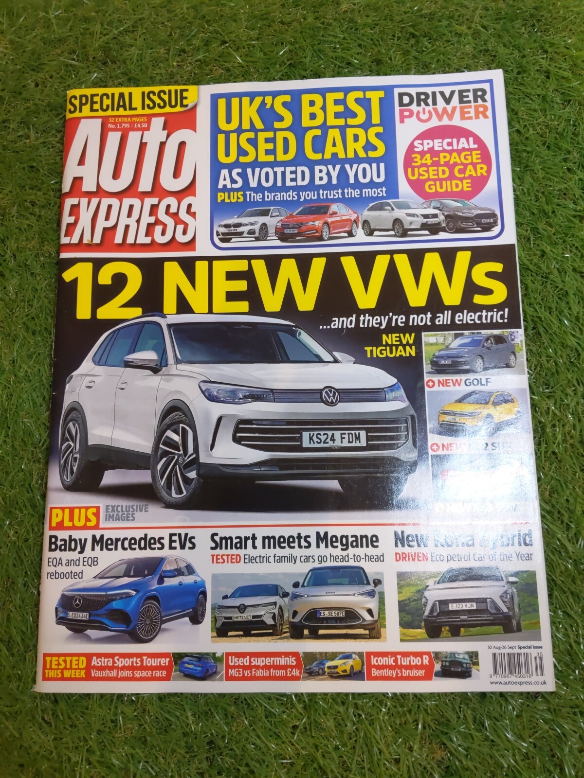 Auto Express Magazine 30 Aug - 26 Sep Issue 1,795 Car Infusiasts Collection