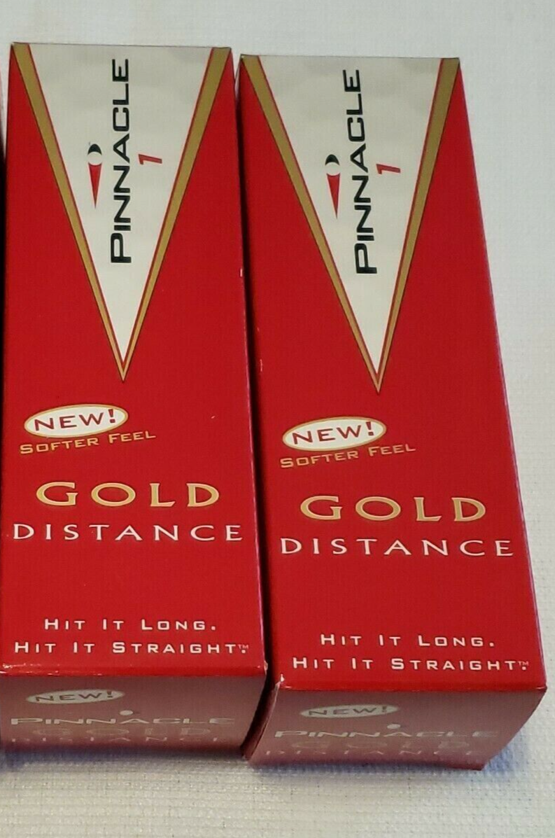 6 Pinnacle Gold Distance Golf Balls 1 2 3 4 5 6 Pack White 84984140044