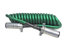 7ATG222MW TECTRAN POWERCOIL 12' ABS 7-WAY GREEN COILED BRAKE CABLE CORD 30-4320
