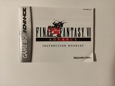 Final Fantasy VI 6 Advance (Nintendo Game Boy Advance, 2007) CIB