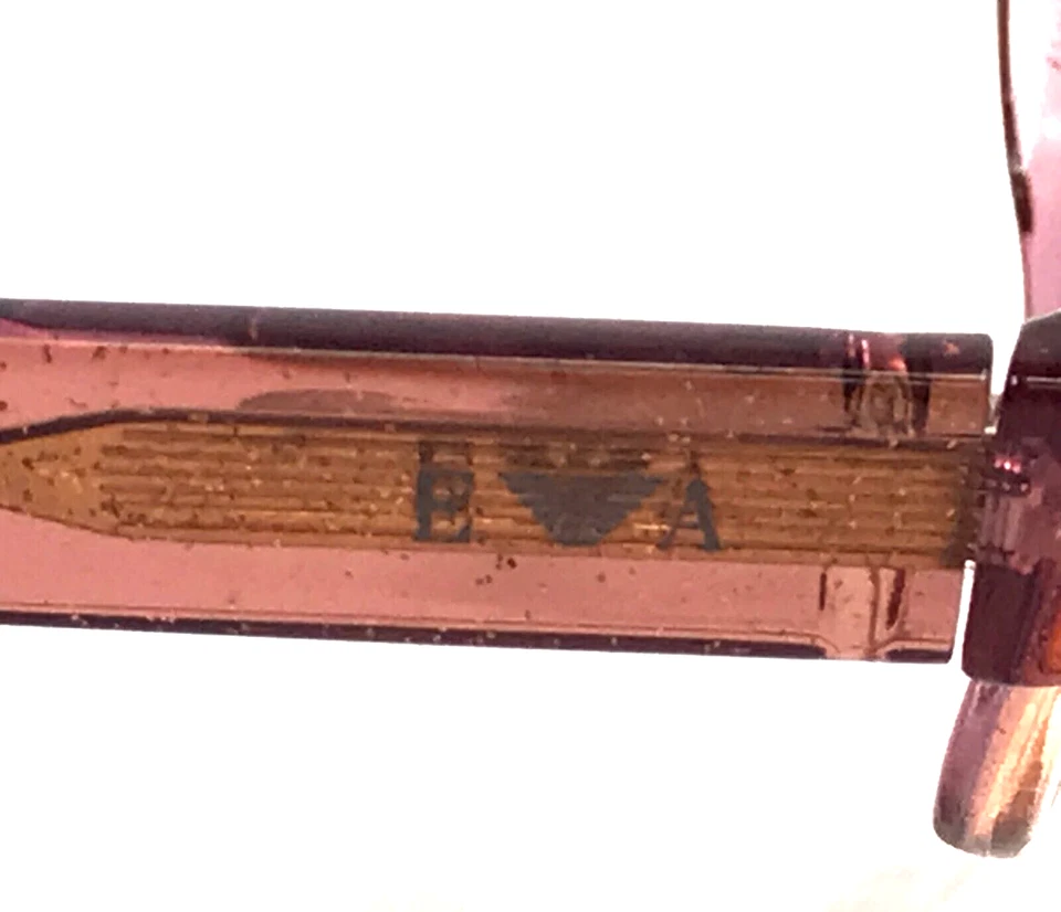 Monturas de gafas Emporio Armani 610 370 cristal brillo rosa ovalado 52-17-140 Foto 4 de 4