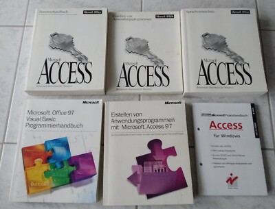 handbücher Microsoft Access 2.0 und Access 97 - 6 Bücher