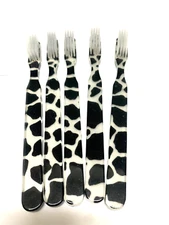 5-PACK Zebra  FUN Vintage Designer Toothbrush  By Alan Stuart New York