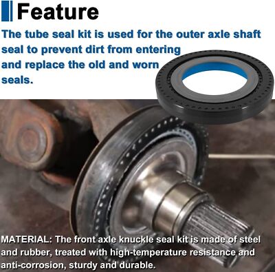 Front Axle Vaccum Seal Kit Fit Ford 2005-2014 F250/350/450 Dana Super