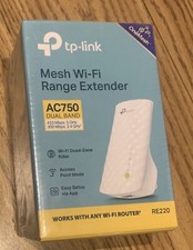 TP-Link RE220 AC750 Wireless Dual Band Wi-Fi Range Extender / Repeater / Booster