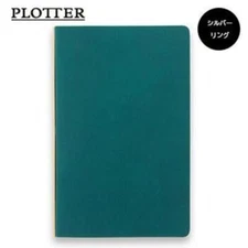 PLOTTER 5012 6-hole ring 11mm Leather Binder Liscio Bible size Blue color NEW