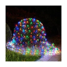 BlcTec Christmas Net Lights 200 LED 8.2ft x 4.9ft Multicolor Outdoor Christma...
