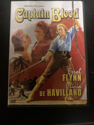 Captain Blood DVD 1935 Eroll Flynn Olivia De Havilland Basil Rathbone RARE OOP