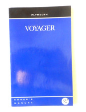 1992 Plymouth Voyager Mini Van Owners Manual Original Mopar