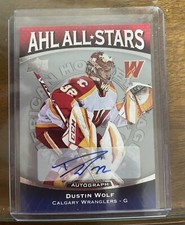 Dustin Wolf 2022-23  Upper Deck AHL All Stars Autographs AS1